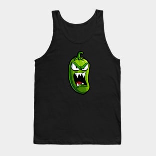 Angry Green Jalapeno Pepper Tank Top